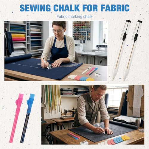 Fabric Marking Set for Sewing and Quilting, Tailor Chalk Kit