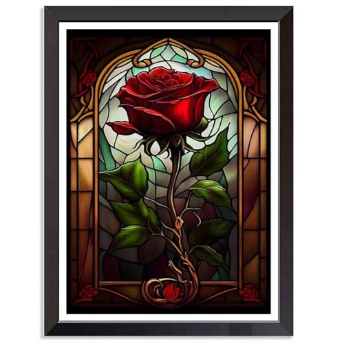 Tiwabb Rose Stamped Cross Stitch Kits for Adults Beginners - color: Cross Stitch-7