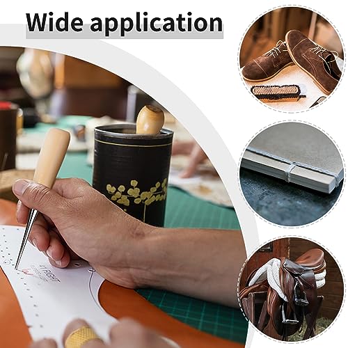 Leather Sewing Kit Leather Stitching Kit with Sewing Awl Waxed Thread - color: Multicolor - Standard