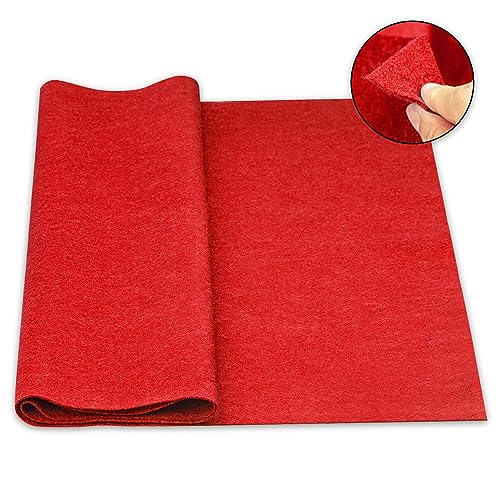 Felt Fabric 1.8 mm Thick 36" x 72" - Soft Durable Felt by The Yard Felt Sheets for Arts and Crafts, DIY Sewing, Crafting Projects (Red) (Pack of 2) - color: Red, size: 36" x 72" (Pack of 2)