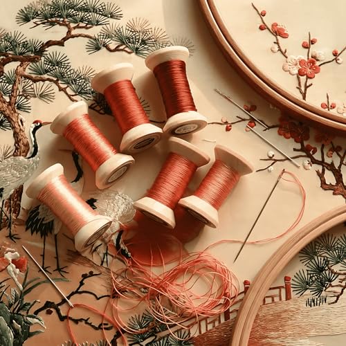 Natural 100% Mulberry Silk Handmade Embroidery Thresd Silk Floss (07) - color: 07
