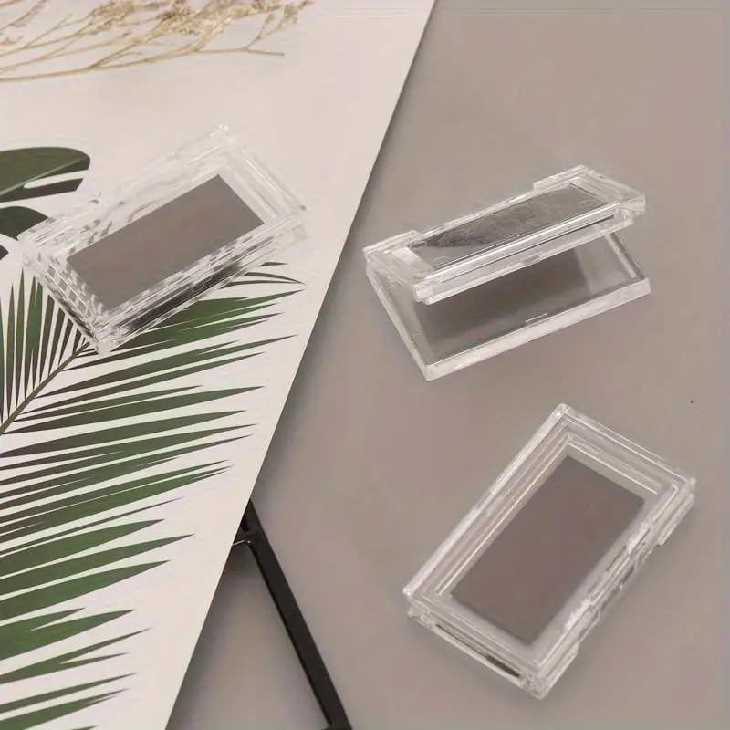 1pc Portable Magnetic Sewing Needle Box with Built-in Magnet - Transparent Anti-Lost Pin & Button Holder (Clear) - color: Clear