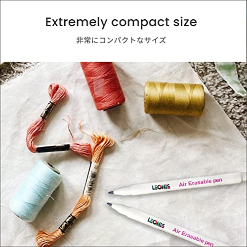LEONIS Disappearing Ink Fabric Marking Pen Pink 5 Count Pack [ 78009 ] - size: 1 Count (Pack of 5)