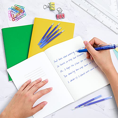 Vanstek 12 Blue Erasable Gel Pen Refills, Gel Ink Refills Compatible with Erasable Pens, Fine Point 0.7 mm, Perfect for Writing Planner & Crossword Puzzles - color: 12 Pack Blue Refills