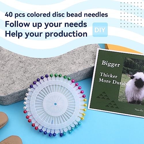 WONVOC Needle Felting Pad, 6x6x1'' Needle Felting Mat with Straight Pins