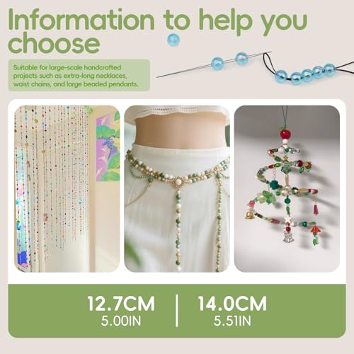 24 Pcs Beading Needles for Seed Beads Big Eye Collapsible Seed Bead Needles - size: 24 Pcs