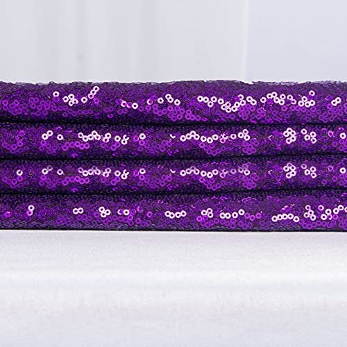 ShiDianYi Sequin Fabric by The Yard Sequince Material Sparkly Fabric -1016S (1 Yard, Purple) - color: Purple, size: 1 Yard