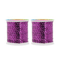 Mandala Crafts Metallic Purple Embroidery Floss for Sewing, 218 Yard Spool - color: Purple, size: 200M 218 Yards