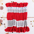 12 Skeins ThreadArt Cotton Embroidery Floss, Red - color: Red