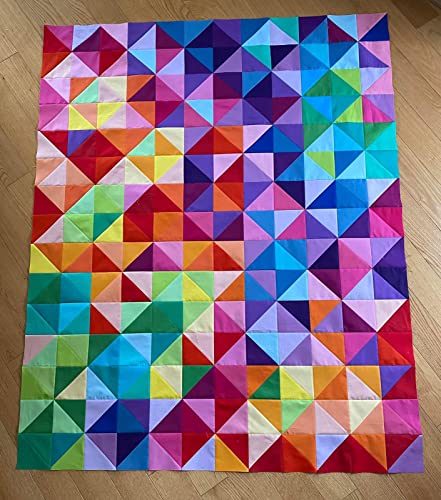 4"x4" 200pcs Cotton Fabric Squares for Sewing Quilting Supplies-Solid - color: Solid, size: 200 PCS 4"x4"