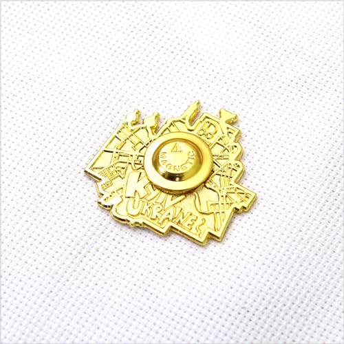 Awesome Pattern Studio Kyiv Magnetic Needle Minder + 2 Needle Threaders. Enamel Pin for Cross Stitch, Embroidery and Craft - size: Kyiv Set #1