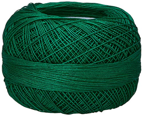 Lizbeth Size 80 HH80638 HH80 Lizbeth Cotton Thread 184 Yds 10G, Christmas Green - color: Christmas Green