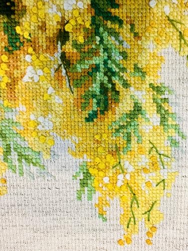 RIOLIS 1615 Mimosa Counted Cross Stitch Kit 7 x 9.5 in - style: Mimosa 1615