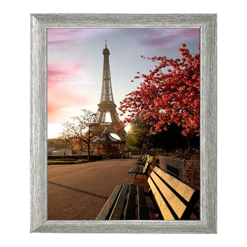 10x12 Photo Frame Gallery Picture frame with 8x10 mat,Freestanding and Wall Mountable,Silver - color: Silver, size: 10x12