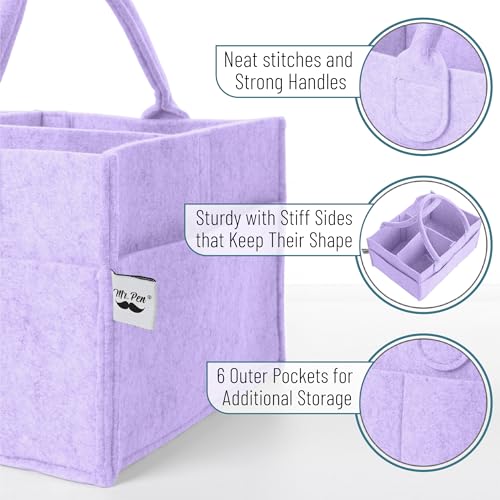 Mr. Pen- Baby Diaper Caddy Organizer, lavender dream - color: Lavender Dream, size: 1 Pack, Regular