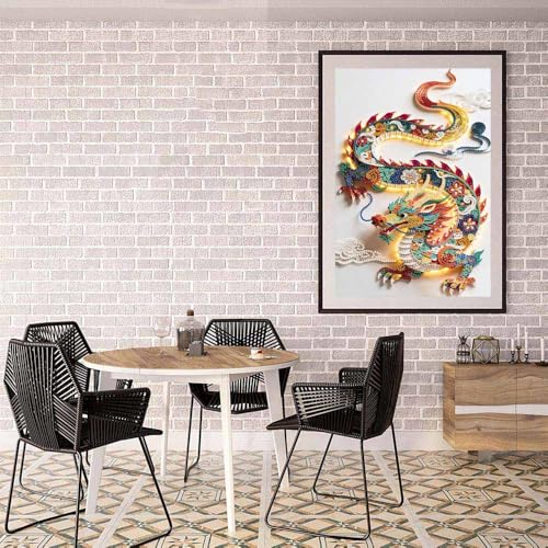 Dragon Special Shape Diamond Art Kits For Adults Beginners,DIY Crystal Rhinestones Diamond Painting Kit For Crafts For Adults,5D Diamond Art Painting Mosaic Making For Home Wall Decor 12 X 16inch - color: Dragon
