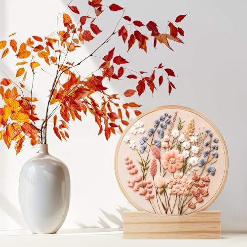Chunful 6 Pcs Embroidery Hoop Display Stand, 4.29" X 1.3" X 1.57", Natural - color: Natural, size: 4.29" x 1.3" x 1.57"
