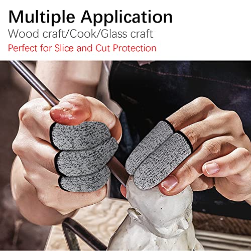 60PCS Finger Cots Cut Resistant Protector,Finger Covers for Cuts - size: 60PK