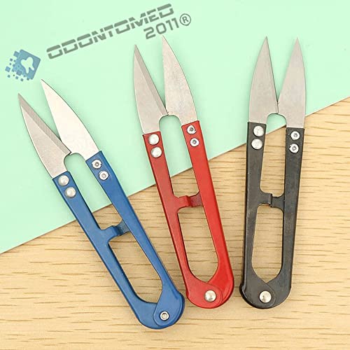 Pack of 3 Pcs Sewing Scissors Clippers Multipurpose Quick-Clip Yarn Thread Cutter Portable Embroidery Thrum Fishing Thread Cutter Mini Snips Trimming Nipper for Stitch Small Plants Crafts DIY Projects