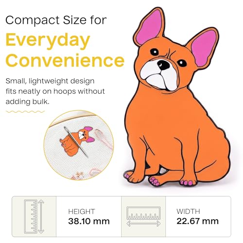 Aspen Lane Magnetic Needle Minder Needlepoint Accessory (Frenchie) - color: Frenchie