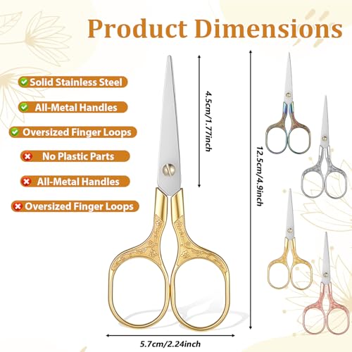 4 Pcs Small Embroidery Scissors