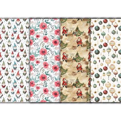 Winter Christmas Clay Transfer Paper - 12 Pcs Polymer Clay Transfer Sheets for Holiday Jewelry Making & DIY Clay Crafts - color: TPUS-2072