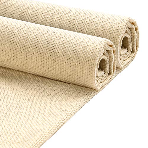 Pllieay 2PCS 26.4 x 19.3 Inch Tufting Cloth Needlework Fabric - size: 2pcs 26.4 x 19.3 Inch