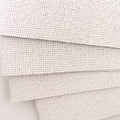 KCS 4 pc of 12" x 18" 30cmx45cm high Count Counted Cotton Aida Cloth Cross Stitch Fabric (28CT,White) - color: White, size: 28CT