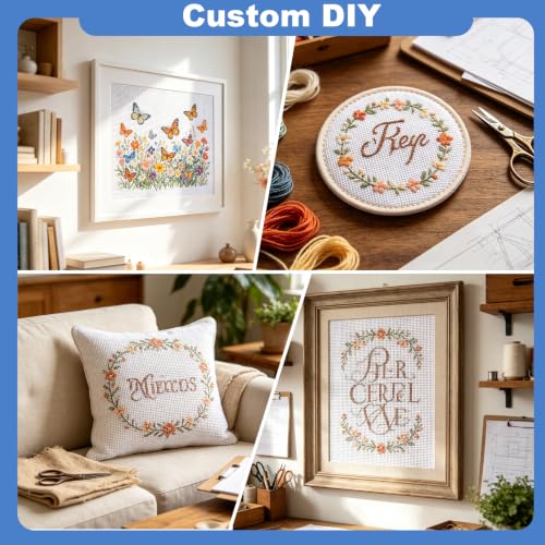 13 Mesh Needlepoint Canvas,16" x 21" Blank Cotton Embroidery Cloth (16" x 21") - color: 16" X 21"