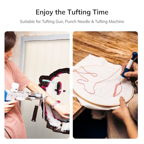 Pllieay 40" x 40" Large Overlocking Primary Tufting Cloth, Monks Cloth - size: 1pcs 40x40 inch
