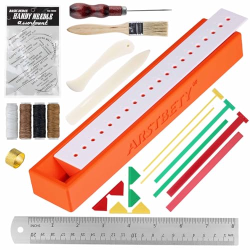ARSTBETY 27 Pack Bookblinding Tool Book Making Set - color: Orange + White