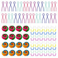 SHRJ 142pcs Bobbin Thread Buddies Set, Sewing Thread Organizing Clips, Bobbin Holders Clips, Spools Savers Huggers for Embroidery Quilting Sewing Accessory Spool Organizing