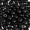 5x8mm 100Pcs Natural Black Glass Rondelle Beads for Jewelry Making Loose Spacer Abacus Disk Beads Gemstone for Bracelets Necklace DIY Crafts - color: Black Glass