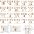 Bible Verse DTF Transfers Ready to Press, Iron on Decals for T-Shirts - color: Bible875