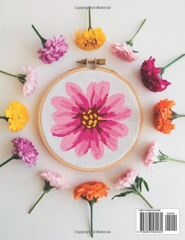 Simple Flower Cross Stitch Patterns: A Collection of Over 200 Charming and Effortless Floral Patterns for All Skill Levels