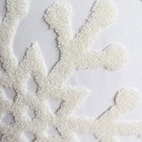 Elife Christmas Pillow Covers, Winter Pillow Covers 18*18 Set of 2 (White) - color: White
