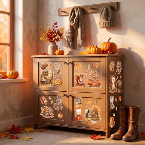 12 Pcs Fall Rub on Transfers for Crafts Furniture 5.9x5.9 Inch - color: Farm Farm