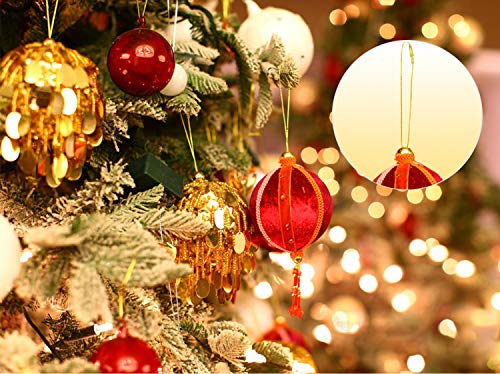 Christmas Tree Ornament String Hanger Precut Ribbon Hook with Snap Fastener - color: Gold, size: 200pcs