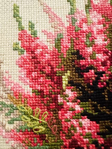 RIOLIS - Scottish Heather 1324, Cross Stitch Kits 9.75"x9.75", Cross Stitch Kits for Adults, Counted Cross Stitch Kits, Embroidery Kit for Beginners & Advanced, Floral Crossstitching Kits