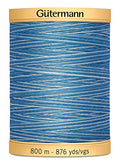 Natural Cotton Thread Variegated 876 Yards-Blue Awakening