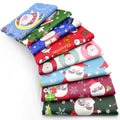 Aubliss 8pcs Fat Quarter Fabric Bundles (100% Cotton - 20'' x 20'') - color: Christmas Santa & Snowman