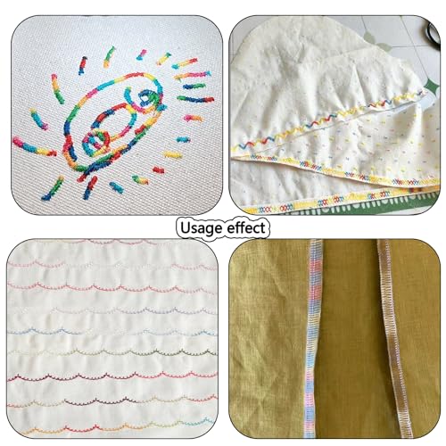 24 Colors Rainbow Variegated Serger Sewing Thread Set,500Y Each Spool Polyester Serger Thread,Rainbow Thread 40wt Variegated Quilting,for Sewing Machines,Hand Sewing&Embroidery&Serger