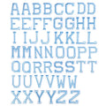 J.CARP 52Pcs Ocean Blue Alphabet A to Z Patches, Iron on Sew on Letters for Clothing, Hats, Shoes, Backpacks, Handbags, Jeans, Jackets etc. - color: 52pcs, Ocean Blue
