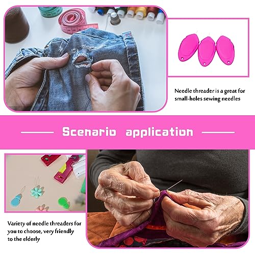 Fedmut Needle Threaders for Hand Sewing Embroidery Needle Threader Tool 20pcs for Hand Sewing, Sewing Machine, DIY Craft Project - color: 20pcs