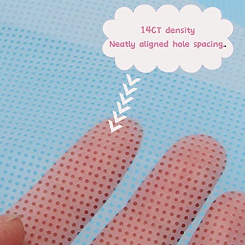 Water Soluble Canvas Cloth,14 Count Aida Cloth(100 x 22cm) - size: 100 x 22cm