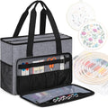 GMAK Embroidery Storage Bag, Embroidery Project Storage Carrying Tote Bag - color: Grey