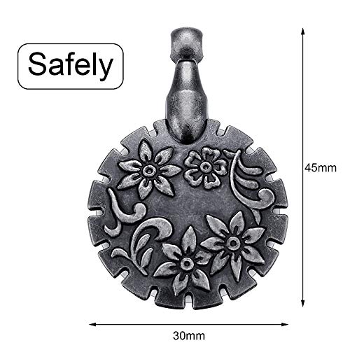 Mudder 2 Pcs Yarn Cutter Pendant Metal,Antique Silver - color: Antique Silver