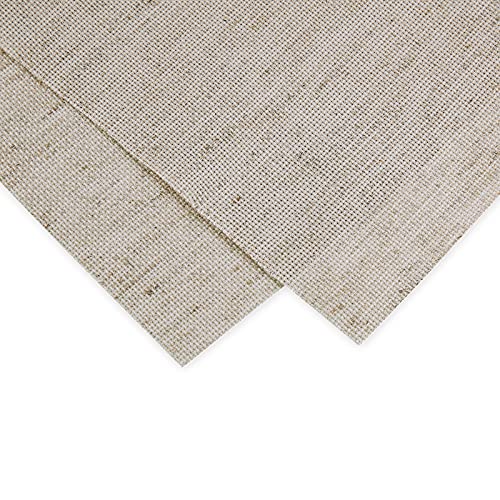 Aida Cloth Big Size 18 Count, Light Oatmeal Cross Stitch Fabric, 59 inch by 36 inch (59 inch by 1 Yard) - color: Light Oatmeal, size: 59" x 36"