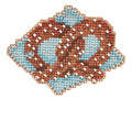 Pretzel Beaded Counted Cross Stitch Ornament Kit Mill Hill 2019 Autumn Harvest MH181926