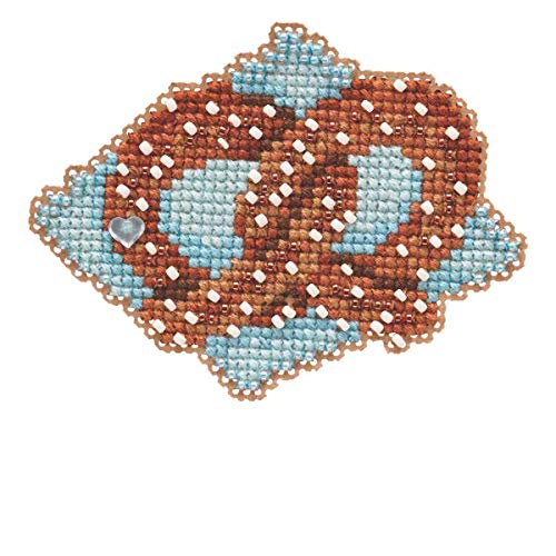 Pretzel Beaded Counted Cross Stitch Ornament Kit Mill Hill 2019 Autumn Harvest MH181926